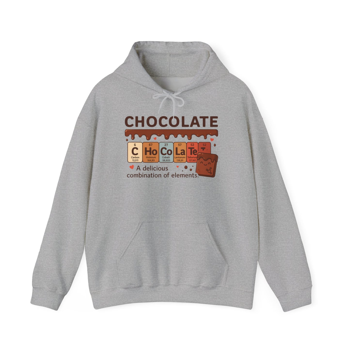 Chocolate Lover's Comfort Hoodie, Perfect Gift for Chemistry Lovers, Casual Wear, Sweet Treats Enthusiasts, Birthdays, Chemistry Students