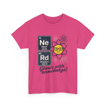 Funny Womens Nerd T-Shirt, NeRd Periodic Table Shirt, Glowing Knowledge Tee, Science Lover Gift, Chemistry Shirt, STEM Apparel, Science Tee
