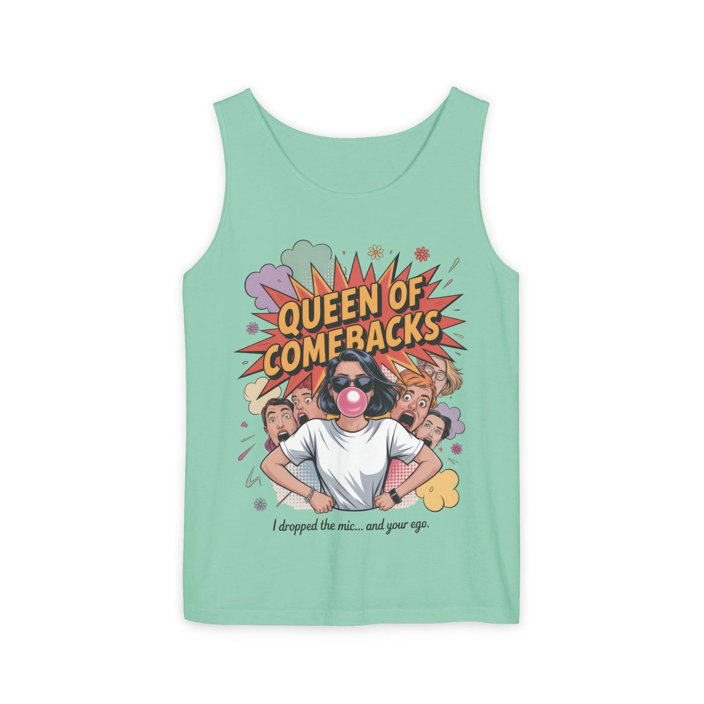Funny Women's Tank Top, Queen of Comebacks Tee, Funny Graphic Tank, Gift for Her, Casual Wear, Comedy Apparel