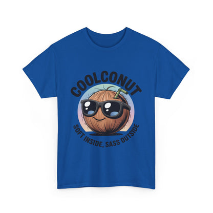 Coolconut Graphic Men's Tee, Soft Inside Sass Outside, Men's T-Shirt for Beach Lovers, Men's Fun Gift, Summer Vibes, Humor Apparel