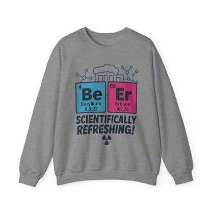 Scientifically Refreshing Beer Mens Sweatshirt, Gift for Beer Lovers, Science-Inspired Apparel, Perfect for Parties and Gatherings