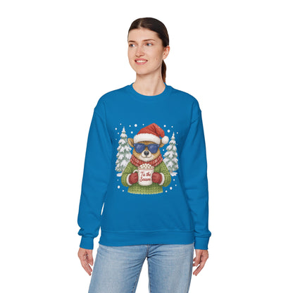 Women's Tis the Season Christmas Sweatshirt, Festive Reindeer Pullover