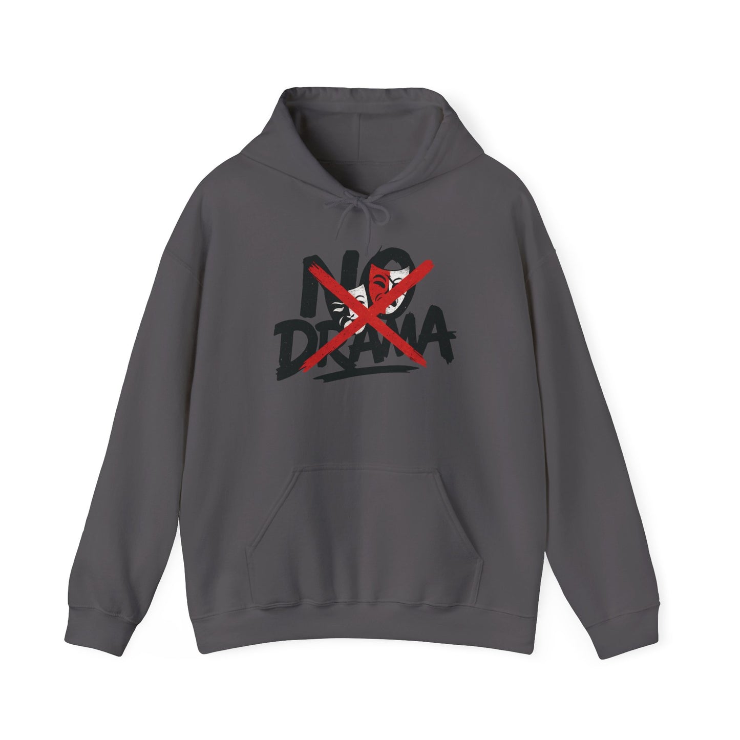 No Drama Mens Hoodie, Cozy Hoodie, Everyday Wear, Gift for Friend, Casual Fashion, Relaxed Vibes