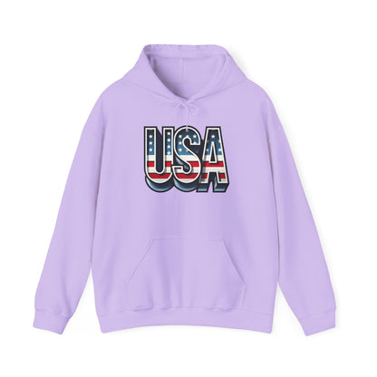 USA Flag Unisex Hoodie, Patriotic Sweatshirt, Independence Day Gift, American Pride Apparel, Casual Layering
