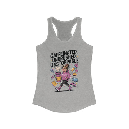 Caffeinated Mom Tank, Funny Mom Life Quote,  Mother's Day Gift,New Mother Tired Mother Gift, Coffee Lover Gift, Coffee Addict Mom