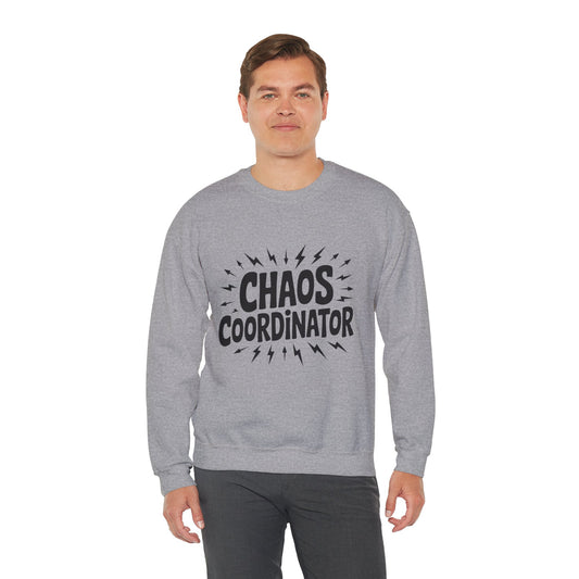Chaos Coordinator Crewneck Men's Sweatshirt, Funny Gift for Men, Casual Wear, Unique Sweatshirt, Perfect for Everyday Style, Cozy Apparel