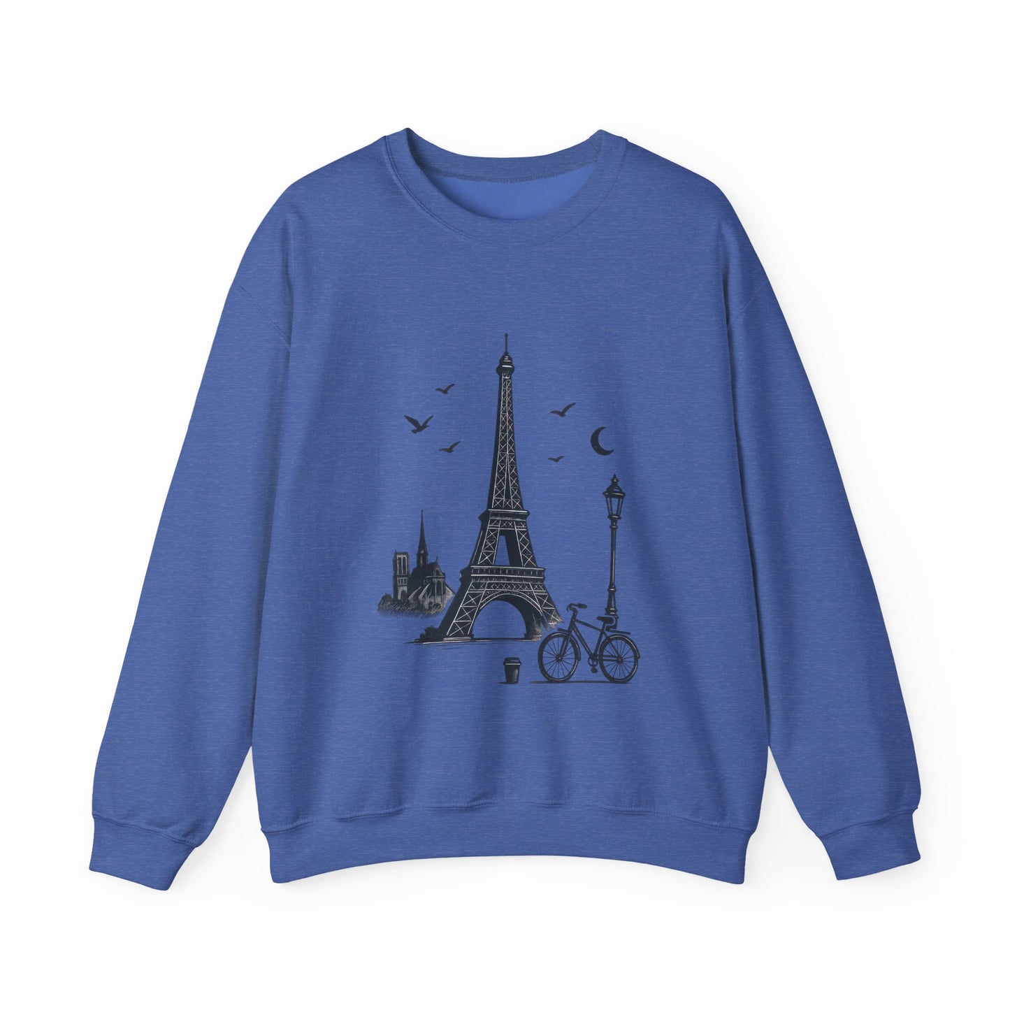 Vintage Parisian Crewneck Sweatshirt, Eiffel Tower Sweater, Cozy Travel Gift, Unisex Fashion, Casual Paris Sweatshirt