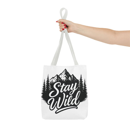 Stay Wild Tote Bag | Eco-friendly Shopping Bag, Adventure Tote, Outdoor Enthusiast Gift, Stylish Carryall, Perfect for Summer Adventures