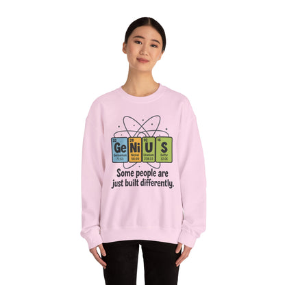 Funny Womens Science Sweatshirt, Genius Periodic Table Pullover, Nerdy Chemistry Gift for Her,  Funny Gift for Nerds, Science Geek Apparel