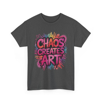 Chaos Creates Art Colorful Graffiti Womens Graphic Tee, Graffiti Shirt, Streetwear Tee