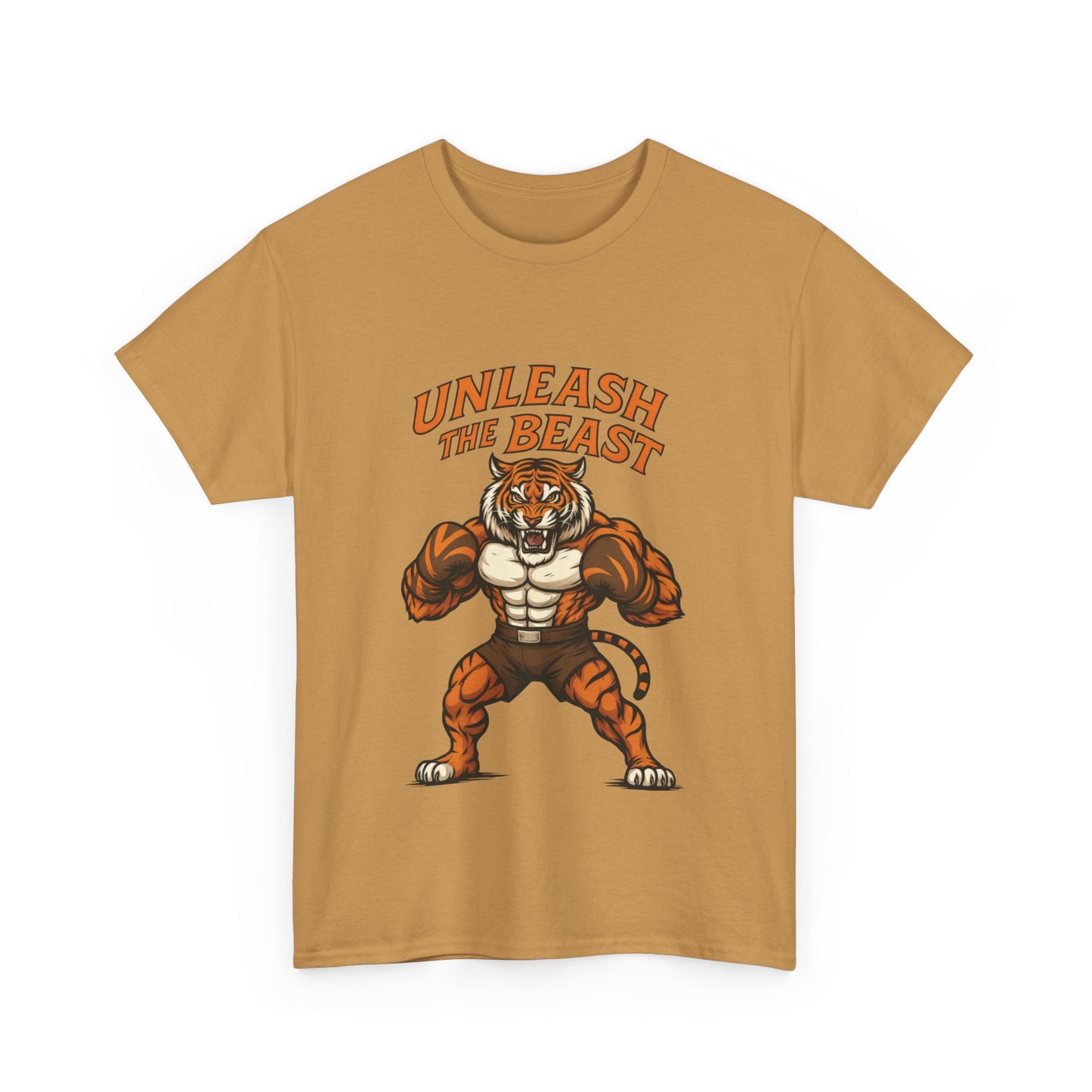 Unleash The Beast Tiger Gym Shirt, Mens Workout T-Shirt, Bodybuilding Motivation Tee, Fitness Muscle Tiger Graphic, Strong Beast Gym Top