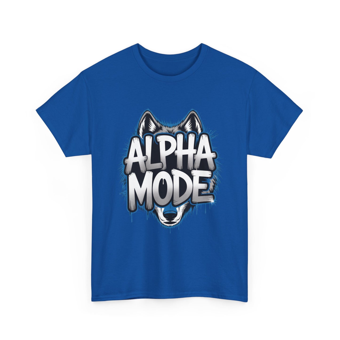 Alpha Mode Wolf Graphic Mens T-Shirt Streetwear, Alpha Tee, Wolf Tee, Street Tee, Wolf Art