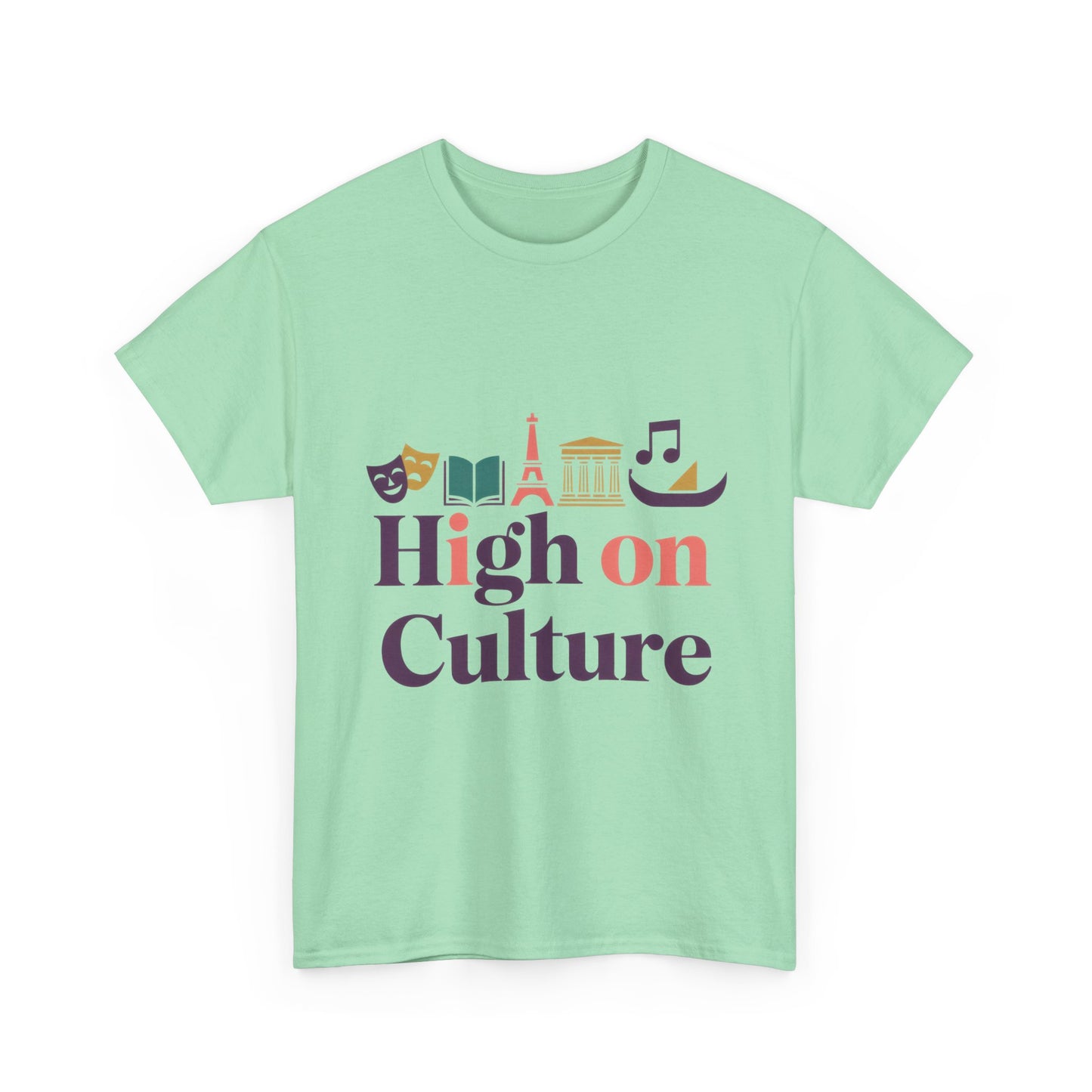 High on Culture Womens T-Shirt, Feminine Artistic Graphic Tee, Art Fashion
