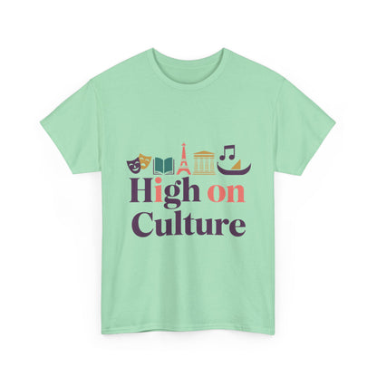 High on Culture Womens T-Shirt, Feminine Artistic Graphic Tee, Art Fashion