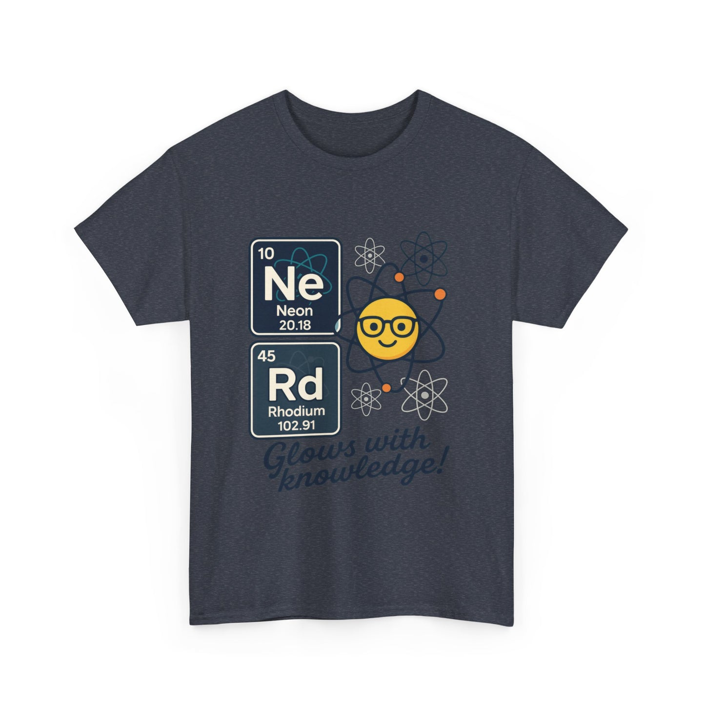 Funny Womens Nerd T-Shirt, NeRd Periodic Table Shirt, Glowing Knowledge Tee, Science Lover Gift, Chemistry Shirt, STEM Apparel, Science Tee
