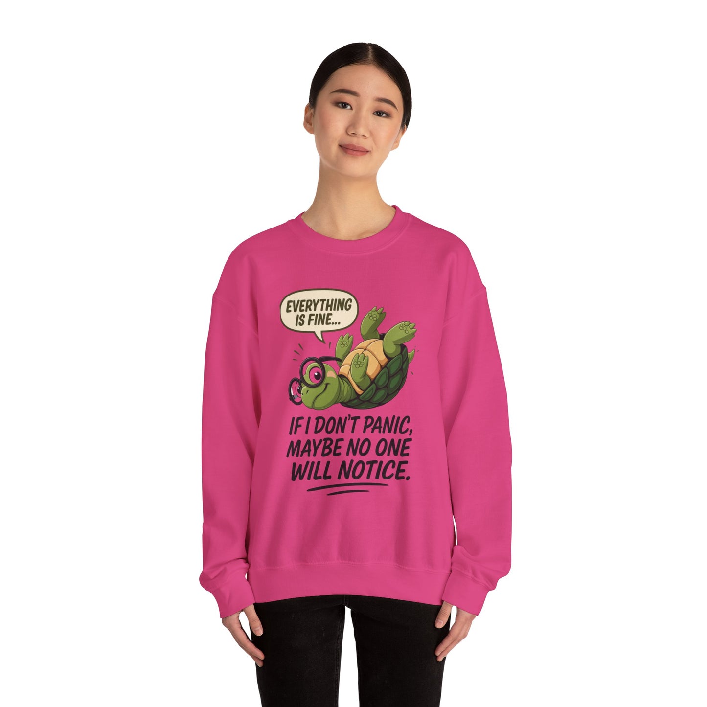 Casual Humor Unisex Sweatshirt, Perfect Gift for Anxiety Relief, Social Anxiety Joke, Quirky Graphic Sweatshirt, Introvert Humor Gift