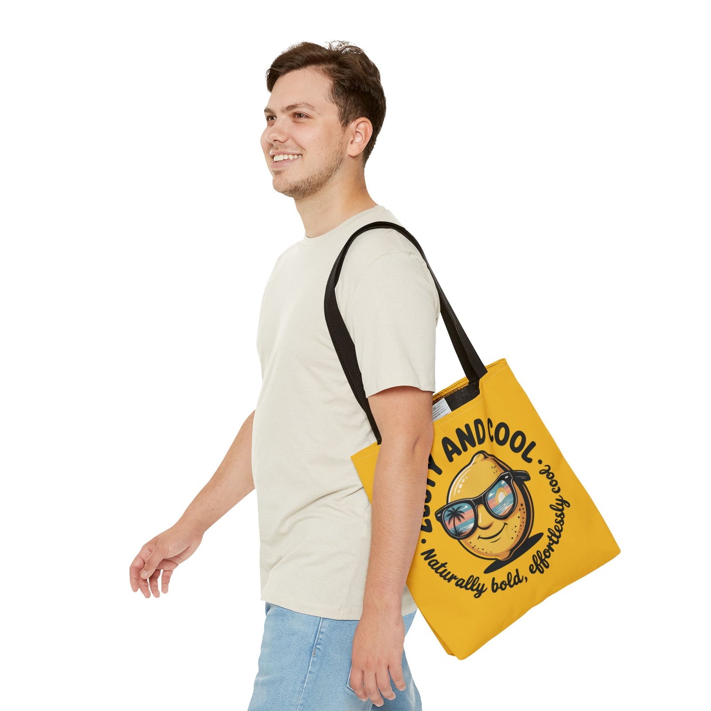 Zesty Lemon Tote Bag - Fun & Bold Carry-All for Everyday Use, Summer, Beach Days, Gifts, Eco-Friendly Shopping, Large Tote Bag