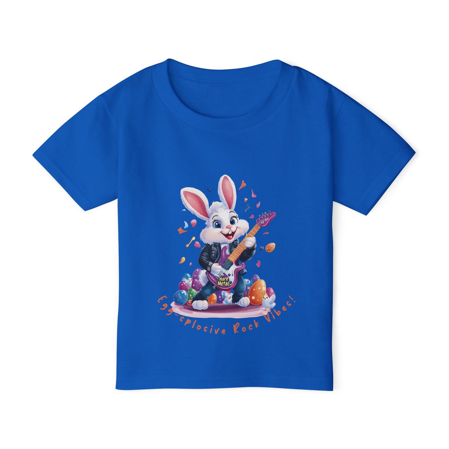 Rockin' Bunny Toddler T-Shirt: Fun Easter Apparel, Kids Rock Tee, Toddler Birthday Gift, Cute Bunny Design
