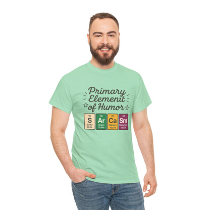 Funny Mens Science T-Shirt, Sarcasm Element of Humor Tee, Periodic Table Nerd Shirt for Him, Humor T-Shirt, Periodic Table Chemistry Humor