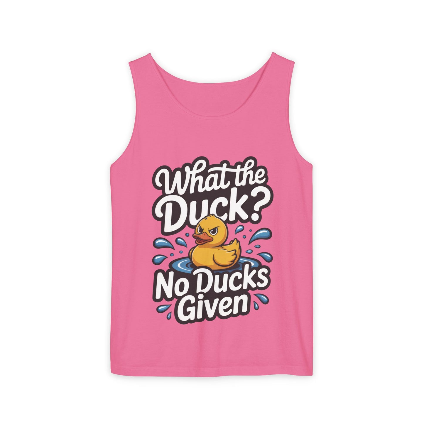 What The Duck Funny Womens Tank Top, No Ducks Given Tee, Sarcastic Duck Tee, Rubber Duck Graphic Tank, Humor Gift For Her,Beach Party Outfit