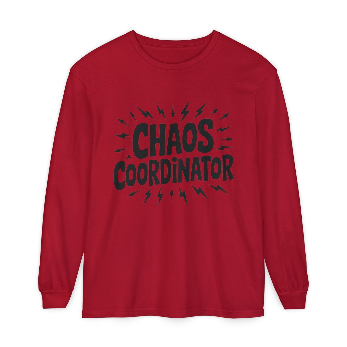 Chaos Coordinator Shirt Unisex Long Sleeve Tee, Funny Mom Life Gift, Mothers Day Shirt, Gifts for Team Leaders, Humor Apparel