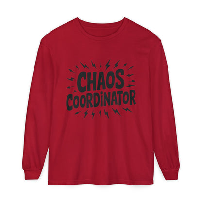 Chaos Coordinator Shirt Unisex Long Sleeve Tee, Funny Mom Life Gift, Mothers Day Shirt, Gifts for Team Leaders, Humor Apparel