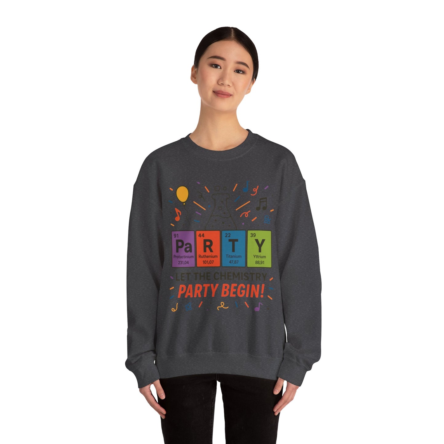 Party Chemistry Crewneck Sweatshirt, Chemistry Sweatshirt, Science Gift, Cute Crew Neck, Birthday Sweatshirt, Unisex Pullover