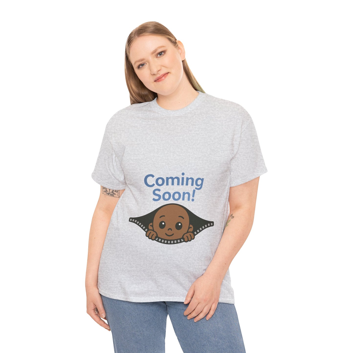 Coming Soon Maternity  Tee, Cute Baby Boy Pregnancy Announcement Tee, Funny Expecting Mom Gift, Gender Reveal Tee, Baby Shower Top