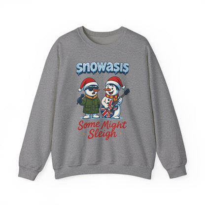 Snowasis Some Might Sleigh Women's Christmas Sweatshirt, Funny Retro Holiday Jumper