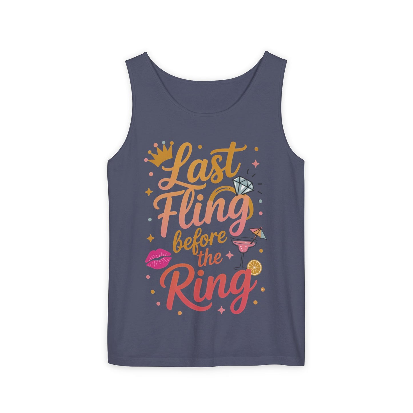 Last Fling Before the Ring T-Shirt, Bachelorette Party Tee, Bridesmaid Wedding Tee, Hen Party Shirts, Bridal Shower,  Bridesmaids Gift