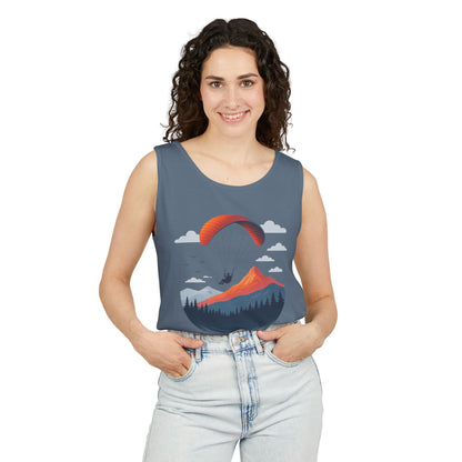 Adventure-Inspiring Fly Beyond Limits Unisex Tank Top, Summer Casual Wear, Outdoor Enthusiast Gift, Travel Apparel, Motivational Gift