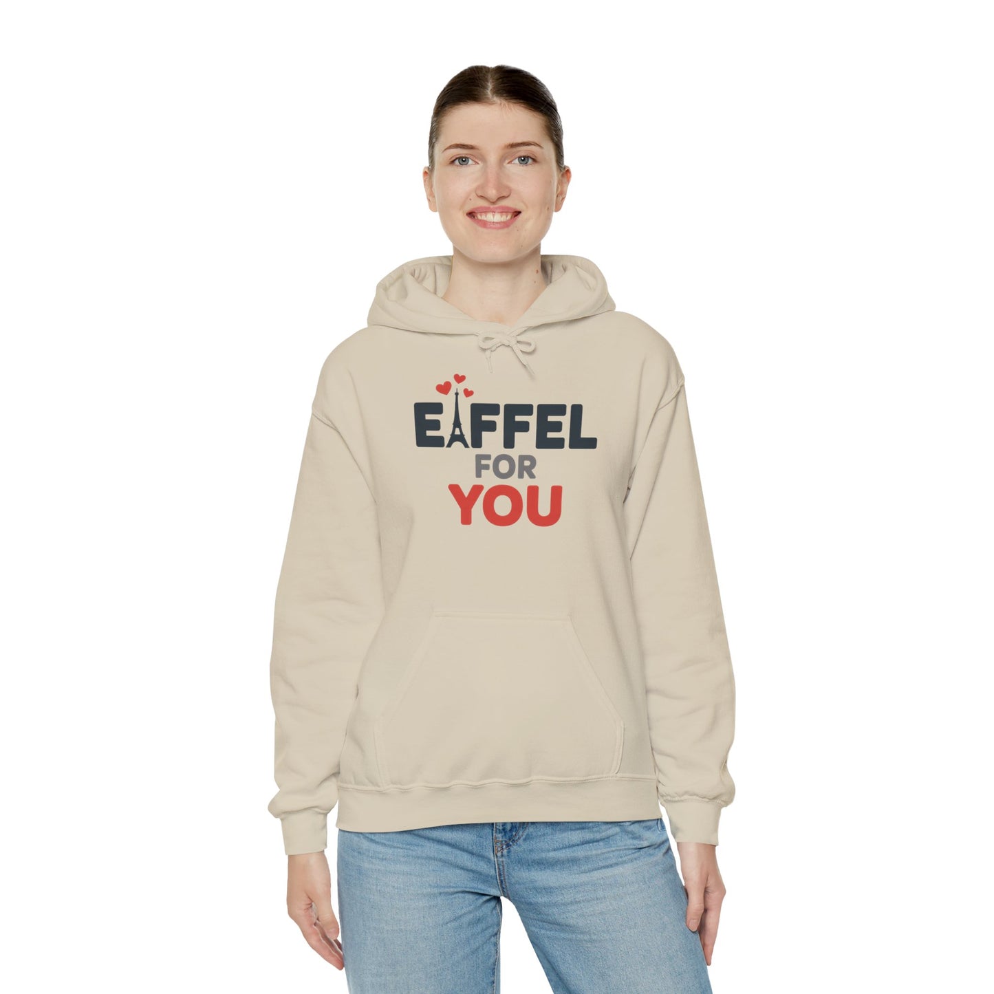 Womens Heavy Blend™ Hooded Sweatshirt, Eiffel For You Romantic Paris Womens Hoodie