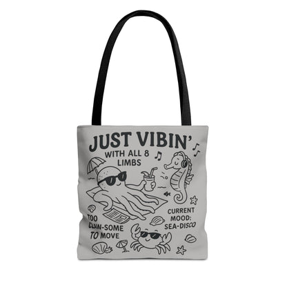 Fun Sea-Themed Tote Bag, Beach Accessories, Summer Vibes, Gift for Ocean Lovers, Reusable Shopping Bag, Cute Beach Tote