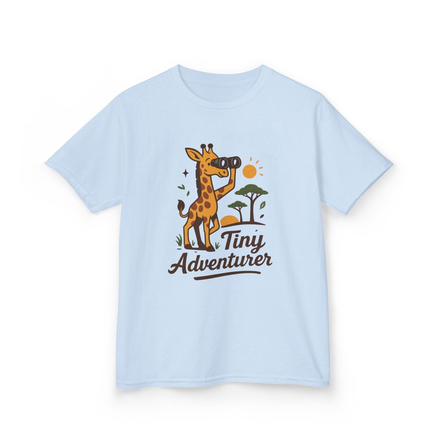 Tiny Adventurer Kids Tee, Giraffe T-Shirt, Children's Nature Shirt, Fun Kids Apparel, Birthday Gift for Boys and Girls