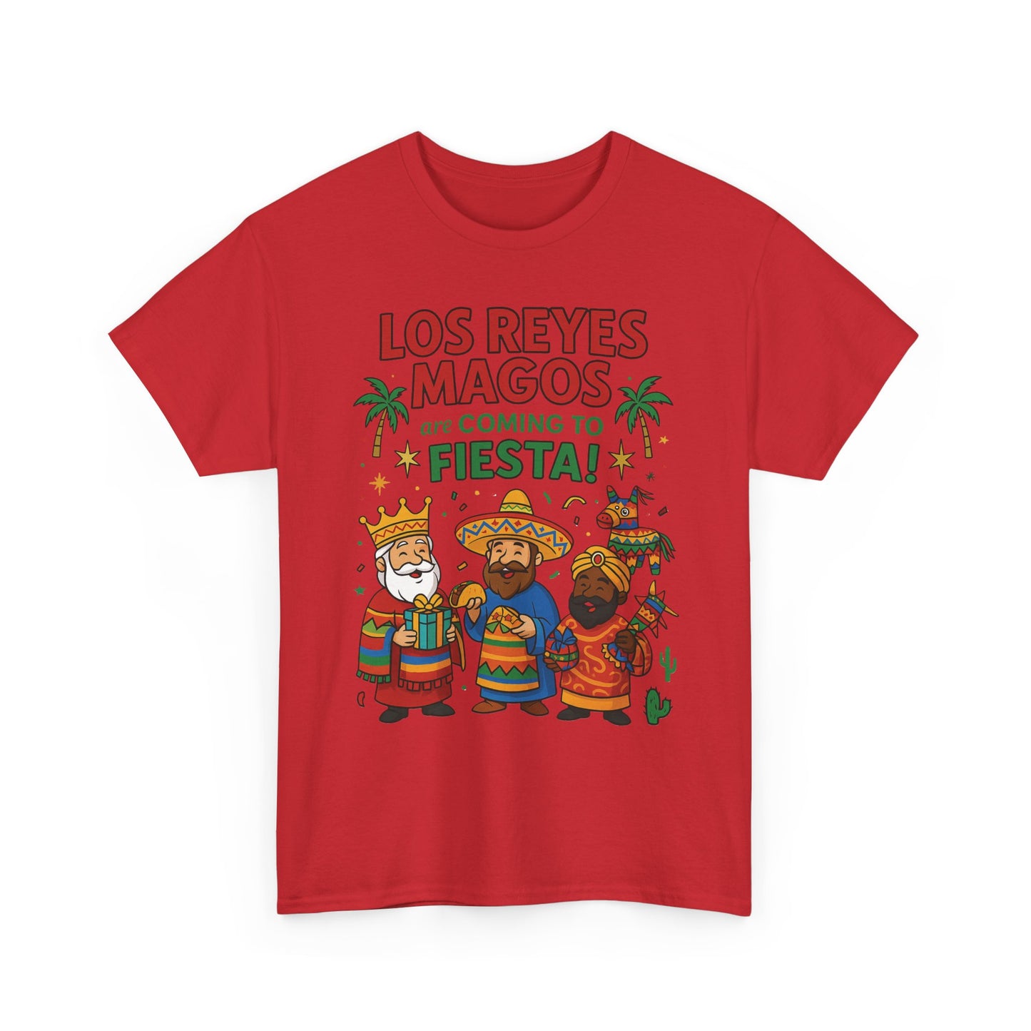 Los Reyes Magos Are Coming to Fiesta!, Funny Three Kings Day Shirt, Día de los Reyes Magos T-Shirt for Christmas Fiesta Lovers