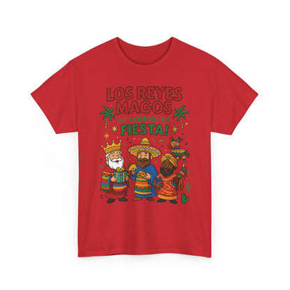 Los Reyes Magos Are Coming to Fiesta!, Funny Three Kings Day Shirt, Día de los Reyes Magos T-Shirt for Christmas Fiesta Lovers
