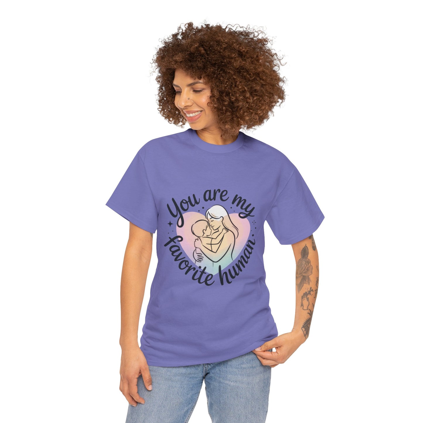 You Are My Favorite Human T-Shirt, Cute Mother and Child Shirt, Gift for Mom or Baby Shower, Mother's Day Gift