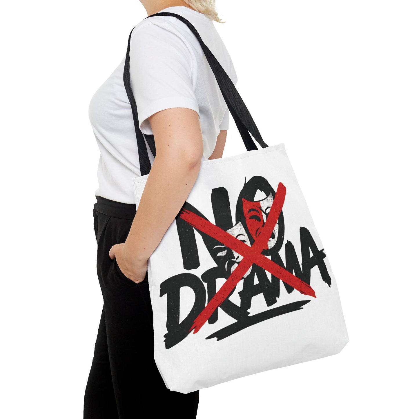 No Drama Tote Bag, Stylish Canvas Bag for Everyday Use, Perfect Gift for Friends, Beach Days, Shopping, and Travel, Large Tote Bag