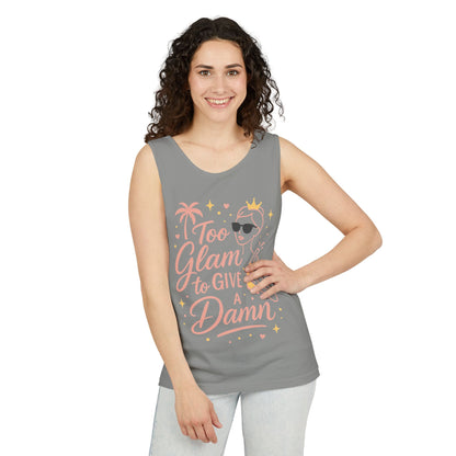 Too Glam to Give a Damn Bridal Party Tank Top, Bachelorette Party Tee, Bridesmaid Wedding Tee, Hen Party Top, Bridal Shower,Bridesmaids Gift