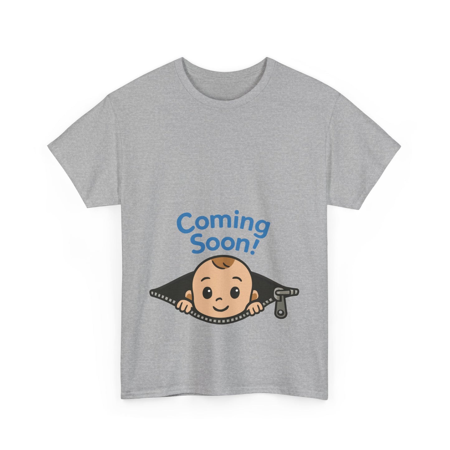 Coming Soon Maternity Tee, Cute Baby Boy Pregnancy Announcement Tee, Funny Expecting Mom Gift, Gender Reveal Tee, Baby Shower Top