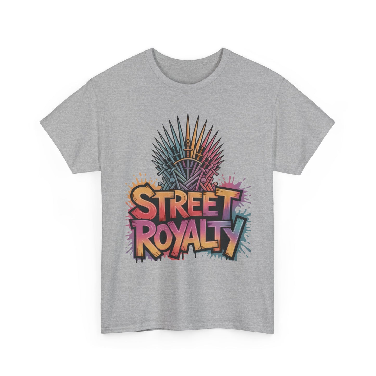 Street Royalty Women's T-Shirt, Graffiti Crown Graphic Tee, Urban Streetwear Top for Trendy Skater Girls