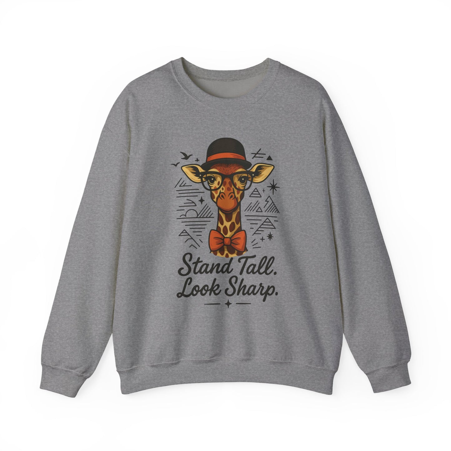 Stylish Giraffe Sweatshirt - Stand Tall, Look Sharp, Unisex Sweater for Animal Lovers, Cozy Gift, Fun Fashion for All Seasons