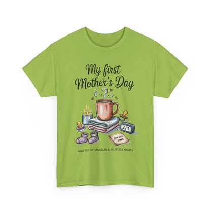 My First Mother's Day Tee, Gift for New Moms, Cute Mother's Day Shirt, Snuggle-Inspired Apparel, Baby Shower Tee