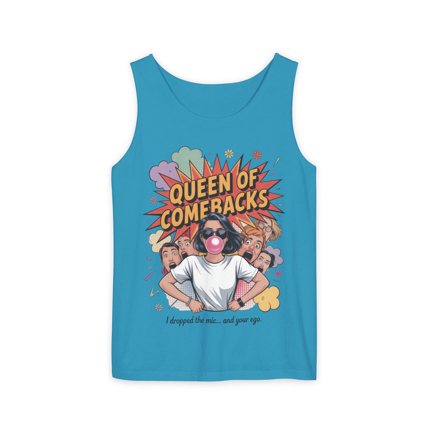 Funny Women's Tank Top, Queen of Comebacks Tee, Funny Graphic Tank, Gift for Her, Casual Wear, Comedy Apparel