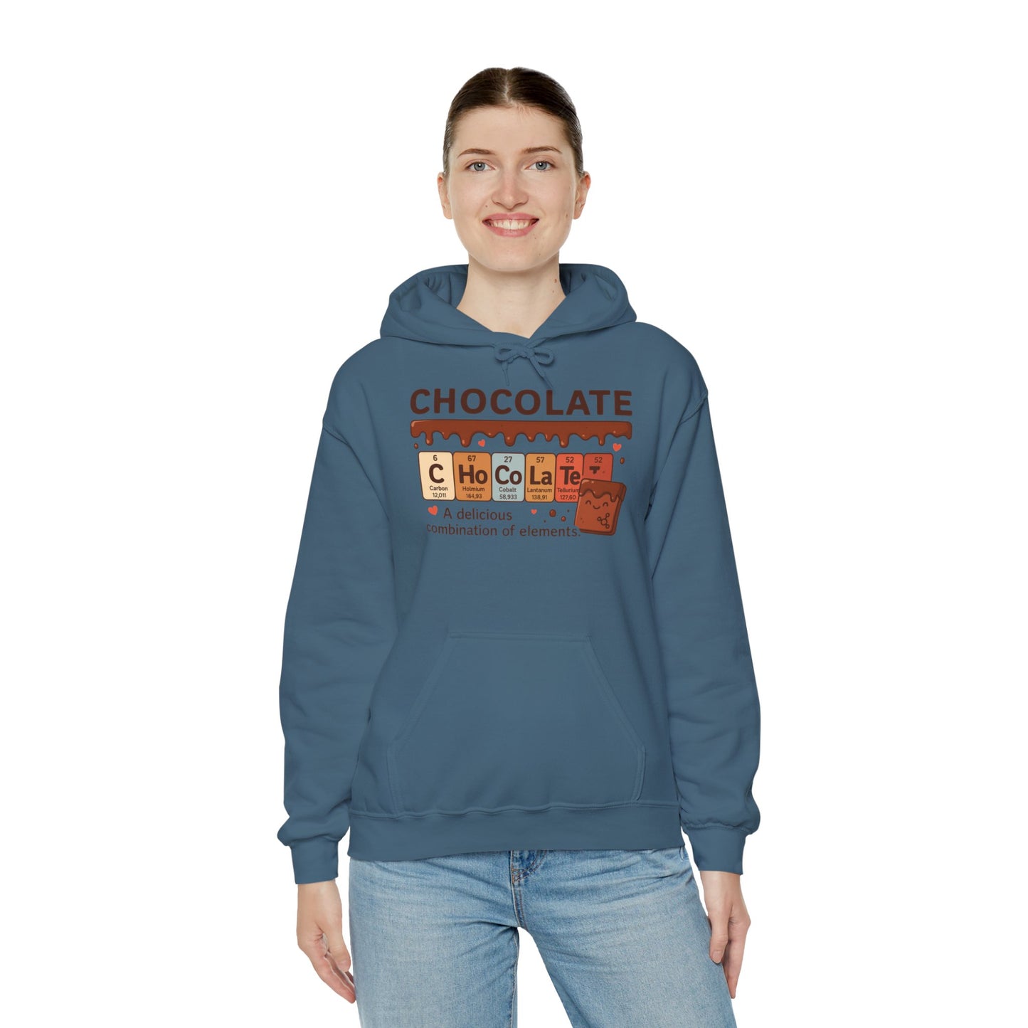 Chocolate Lover's Comfort Hoodie, Perfect Gift for Chemistry Lovers, Casual Wear, Sweet Treats Enthusiasts, Birthdays, Chemistry Students
