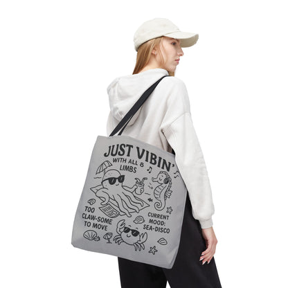 Fun Sea-Themed Tote Bag, Beach Accessories, Summer Vibes, Gift for Ocean Lovers, Reusable Shopping Bag, Cute Beach Tote