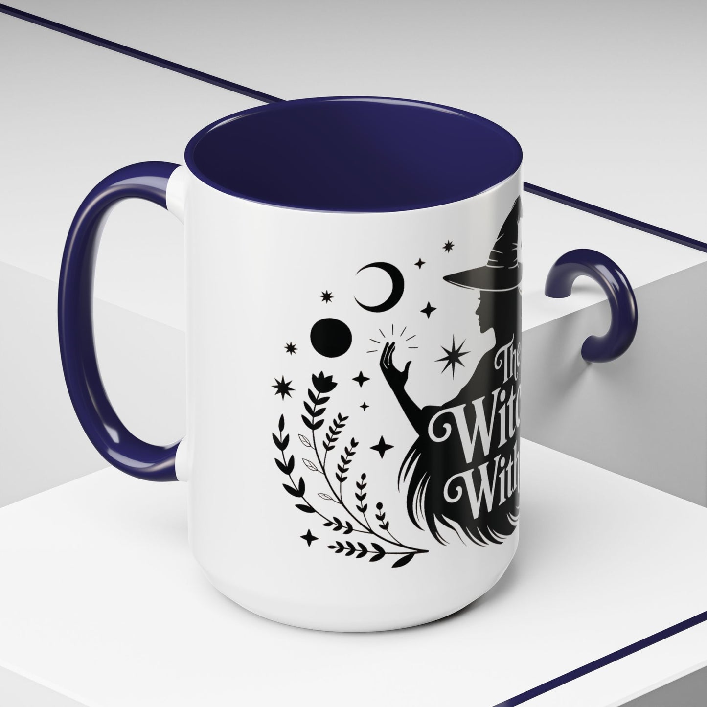 The Witch Within Mug, Minimalist Witchy Coffee Cup, Celestial Feminine Power Gift, Spiritual Boho Halloween Drinkware, Coffee Mug (11, 15oz)