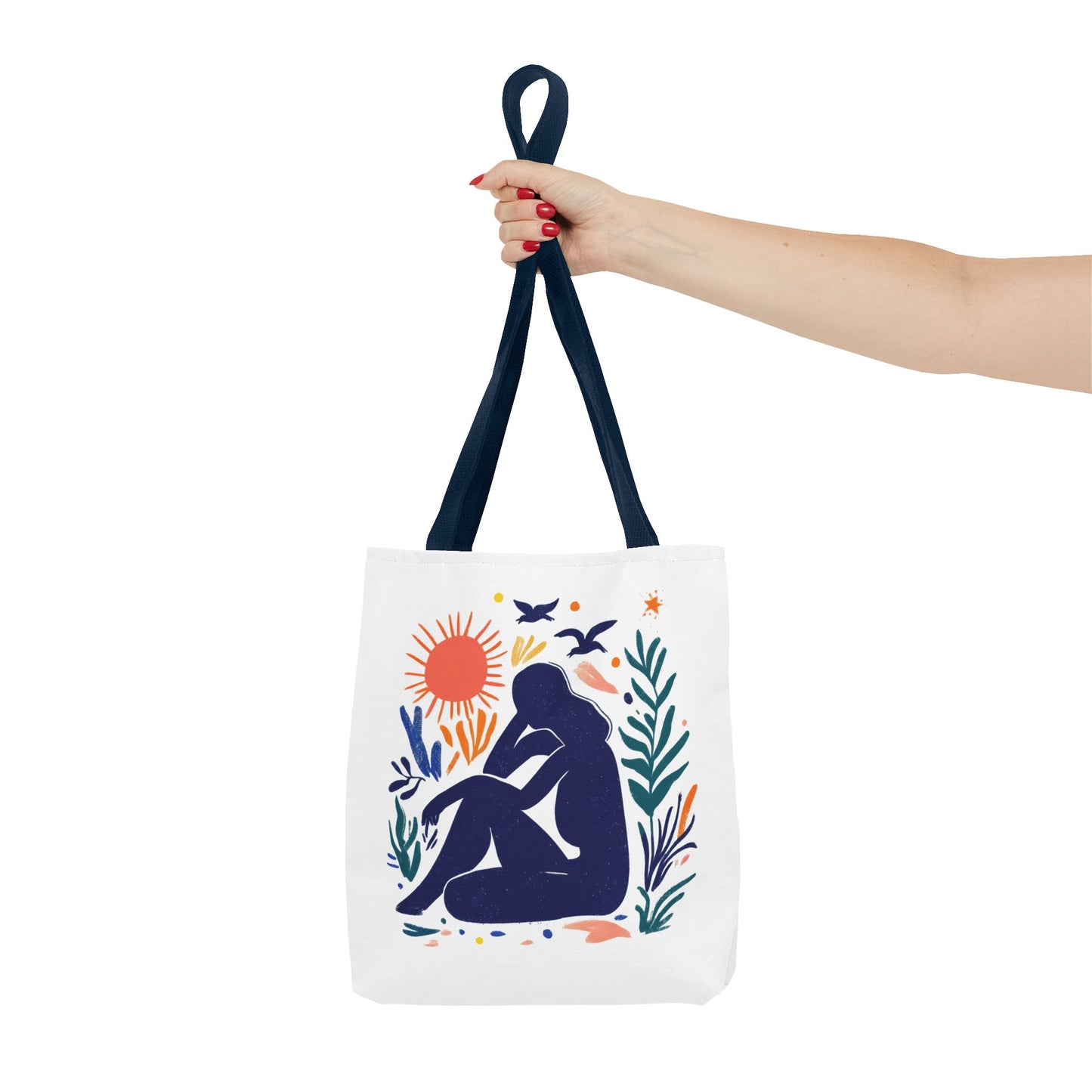 Boho Art Tote Bag, Versatile Eco-Friendly Carryall, Gift for Her, Summer Outing, Beach Bag, Reusable Shopping Tote