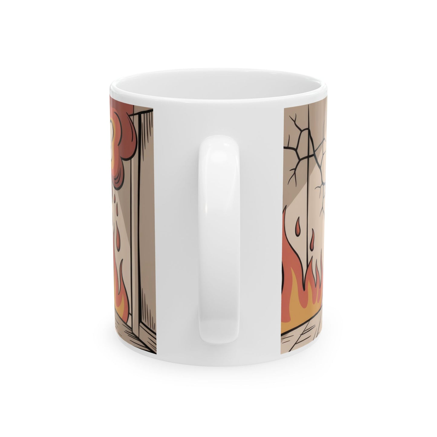 Funny Sarcastic Coffee Mug, Its a Beautiful Day Somewhere, Dark Humor Cup, Chaos Comfort Mug, Ironic Gift for Overthinkers, Optimism Cup