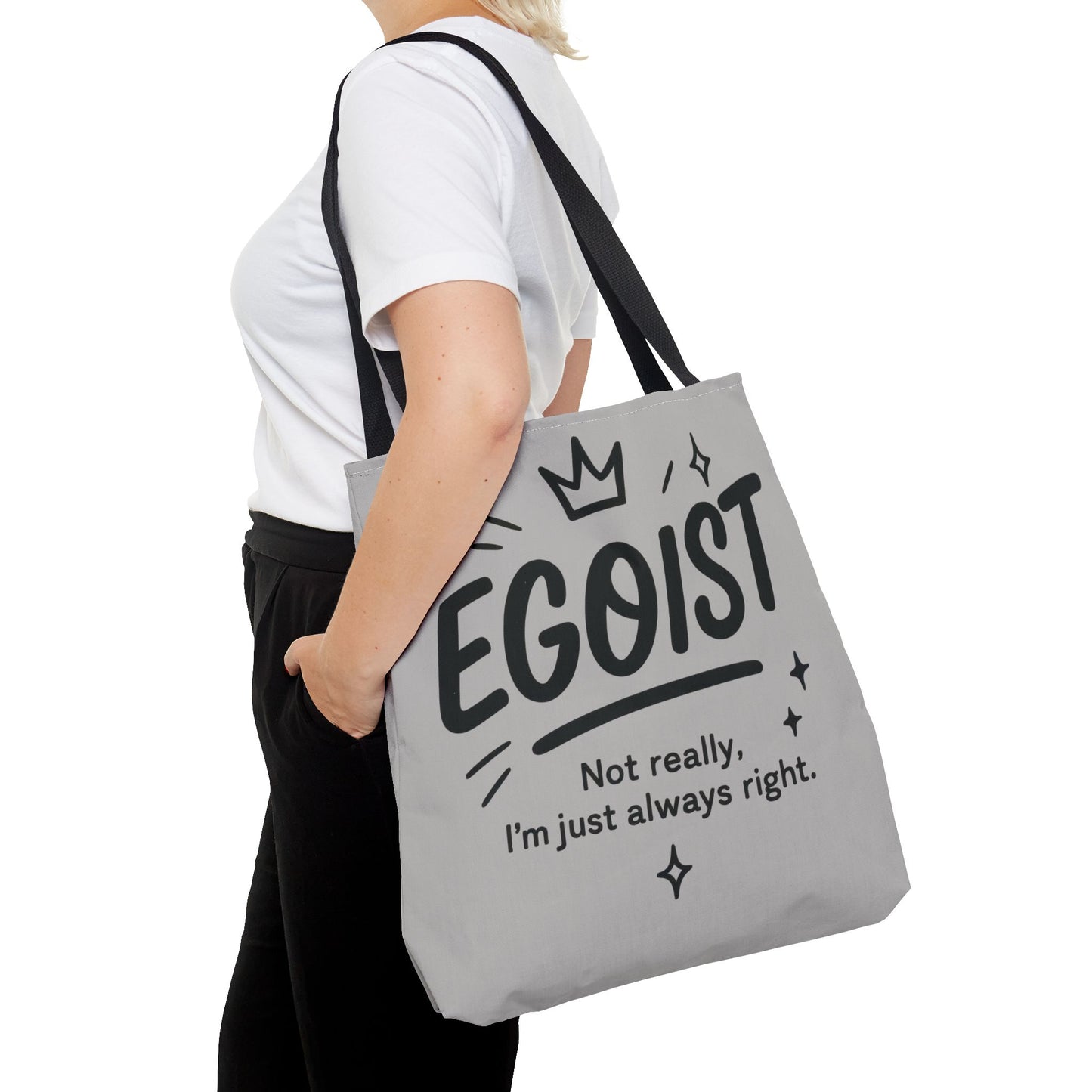 Egoist Tote Bag - Fun, Stylish Shopping Bag, Gift for Friends, Everyday Use, Quote Bag, Casual Chic Essential, Beach Tote